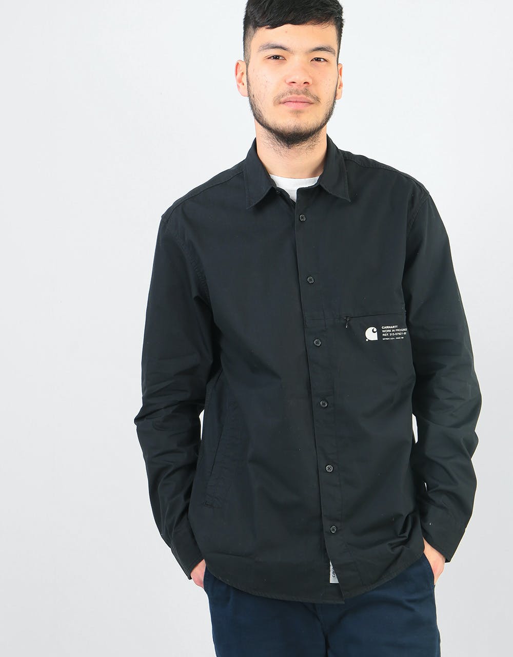 Carhartt WIP Coleman L/S Shirt - Black/Wax