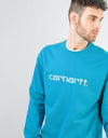 Carhartt WIP Sweatshirt - Pizol/White