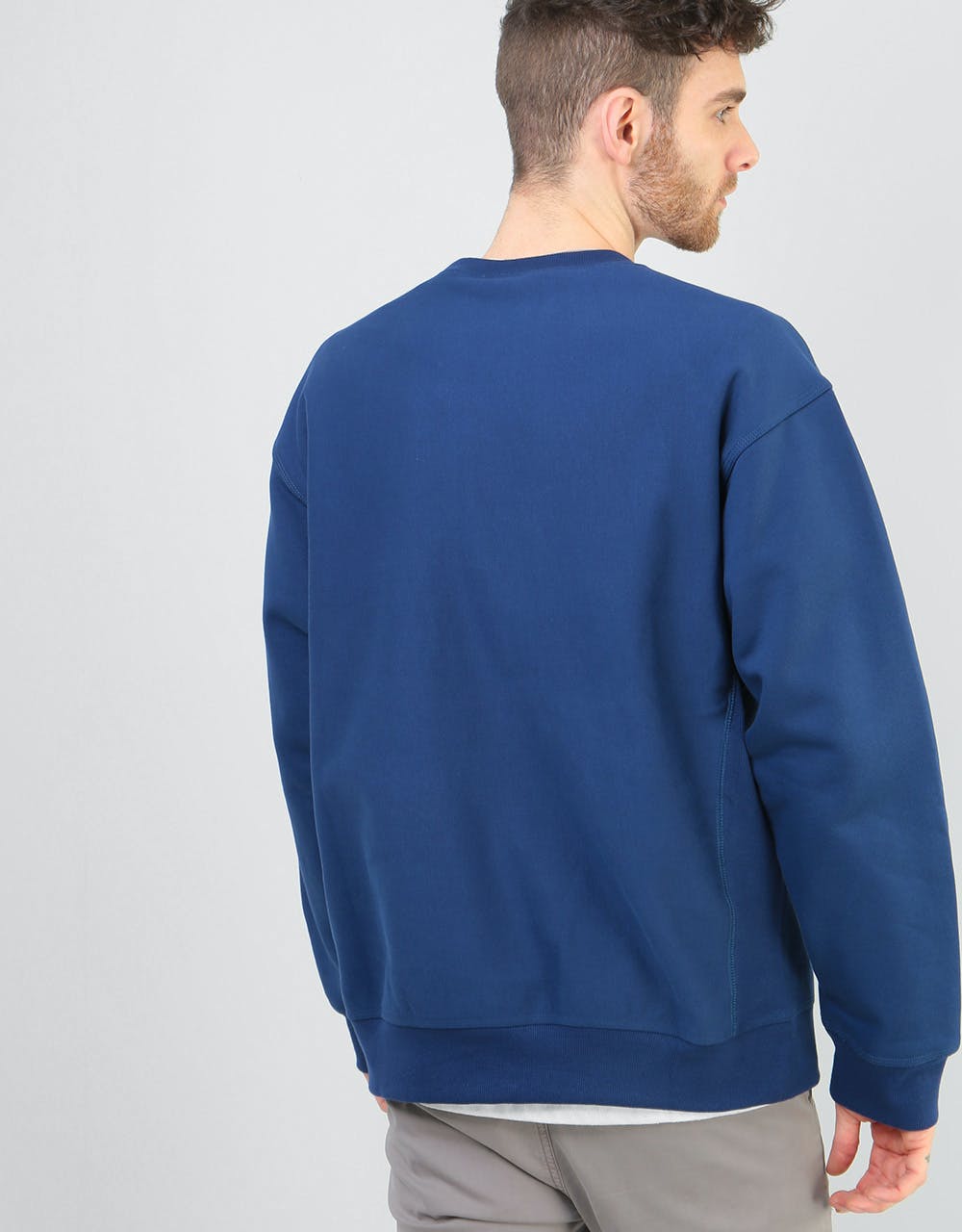 Carhartt WIP American Script Sweatshirt - Metro Blue