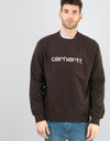 Carhartt WIP Sweatshirt - Tobacco/White
