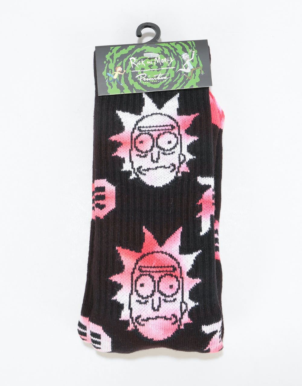 Primitive x Rick & Morty RnM Crew Socks - Pink Tie Dye