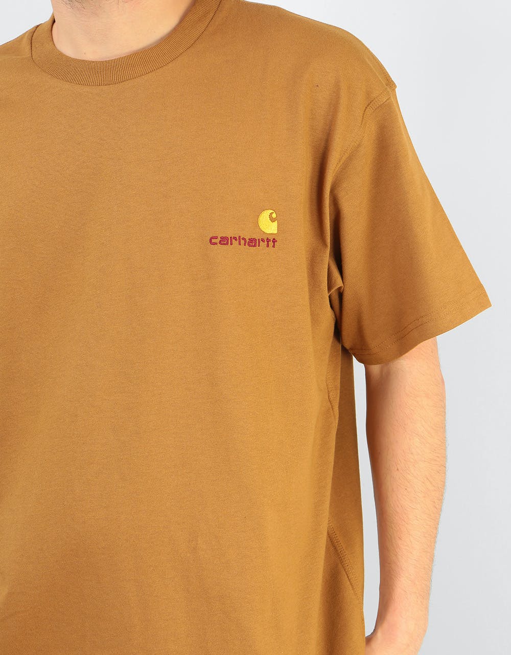 Carhartt WIP American Script T-Shirt - Hamilton Brown