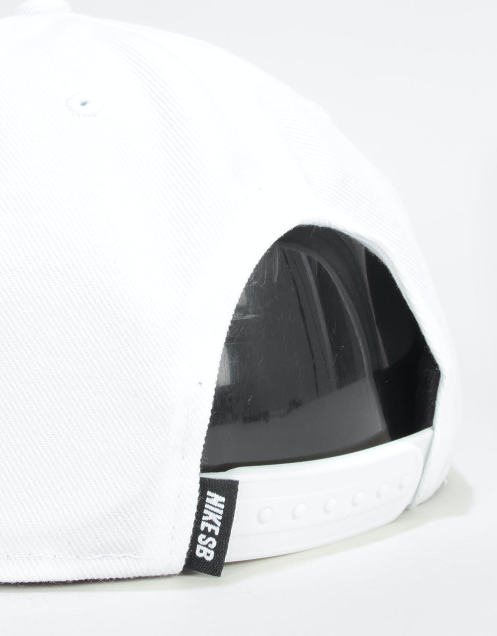 Nike SB Icon Snapback Cap - White/Black/Black/Black