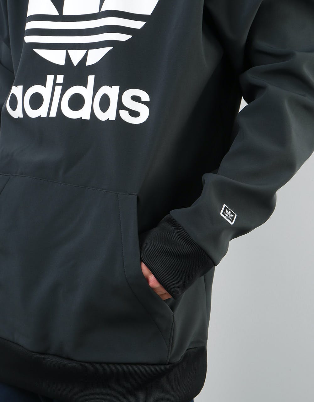 Adidas Team Tech Pullover Hoodie - Black/White