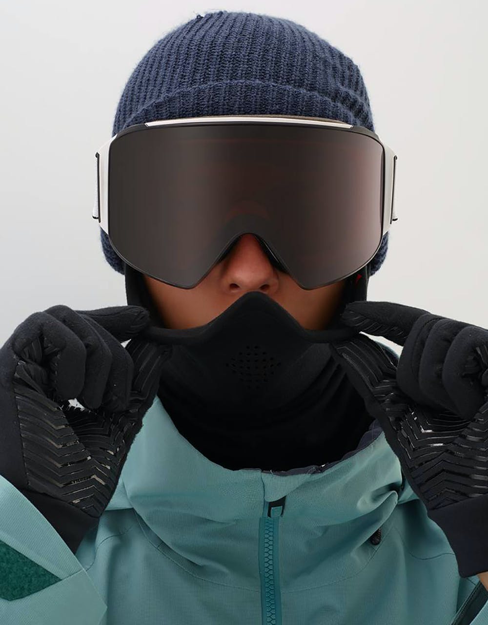 Anon M4 Cylindrical MFI® Snowboard Goggles - White/Sonar Smoke