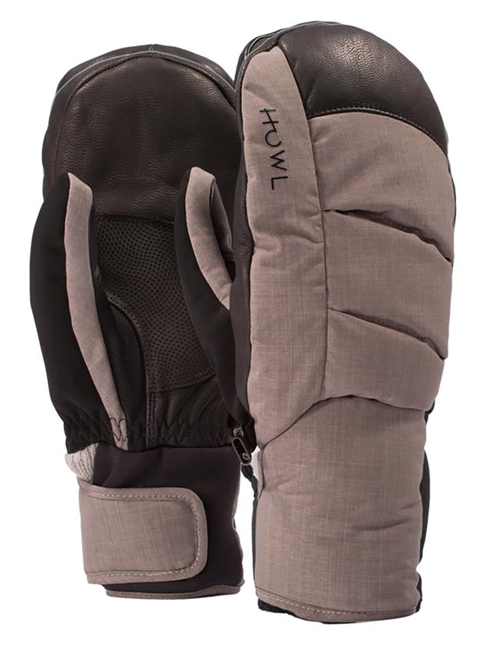 Howl Down Snowboard Mitts - Grey