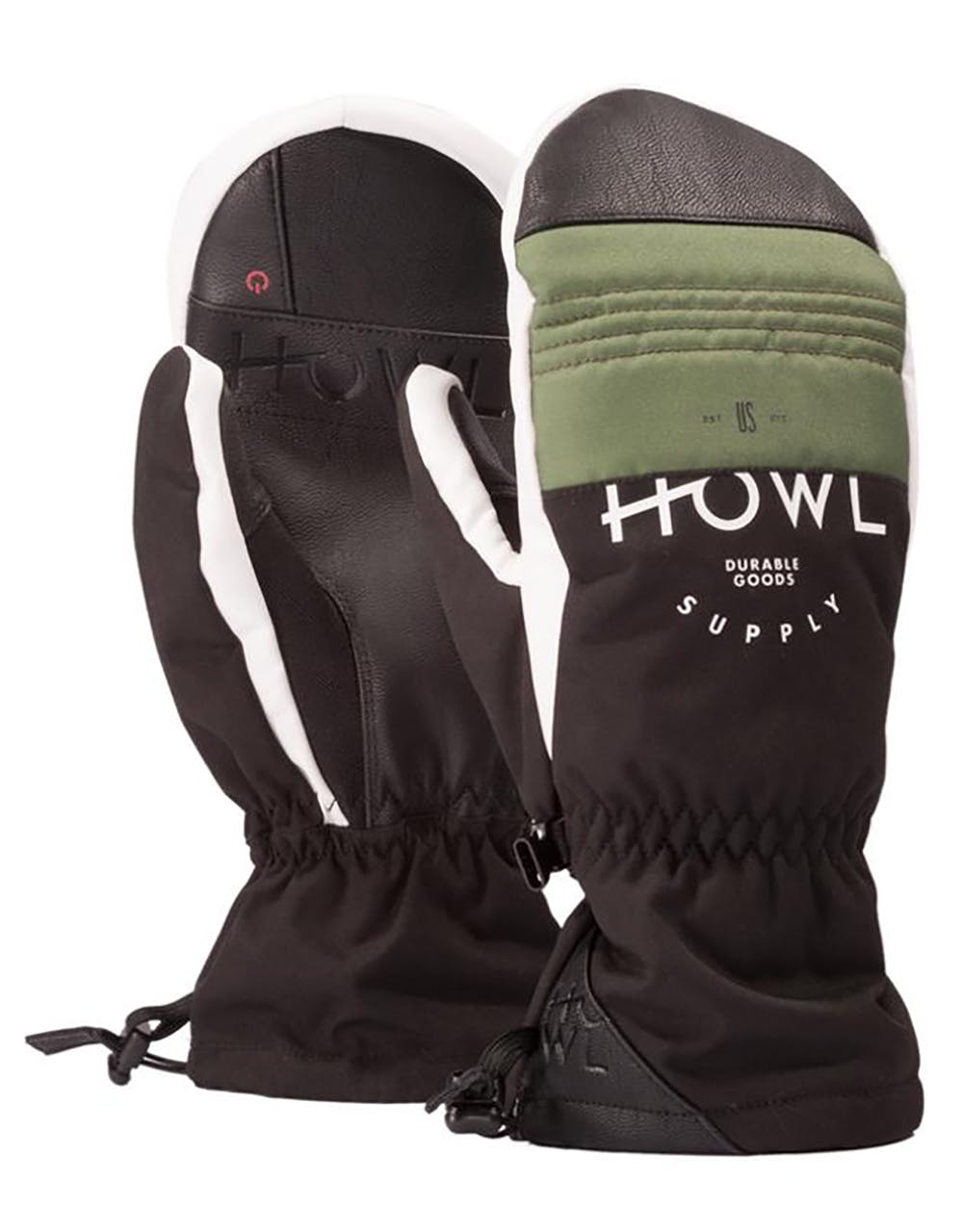 Howl Team Snowboard Mitts - Olive