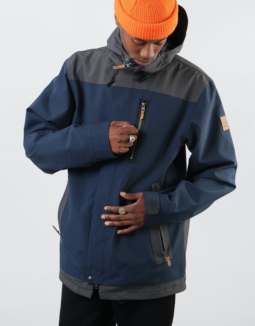Sessions Scout Snowboard Jacket - Navy/Dark Grey