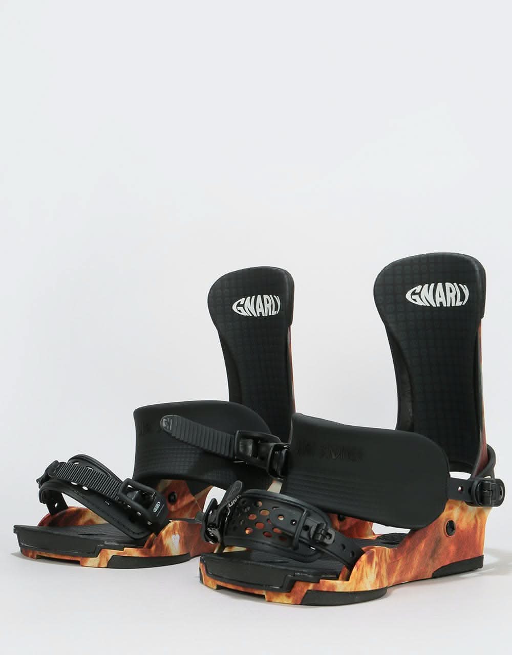 Union x Gnarly Custom House Snowboard Bindings - Acid Wash