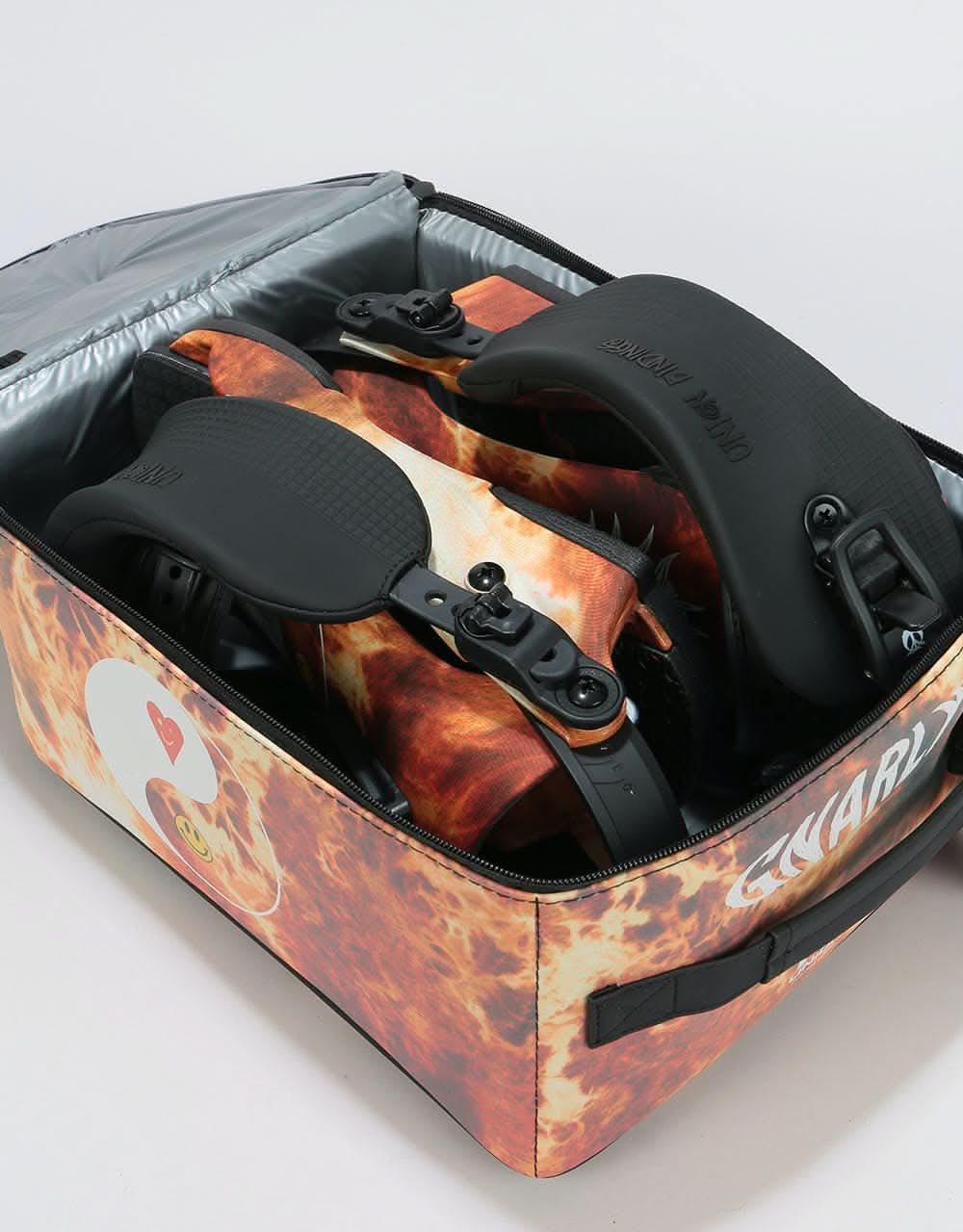 Union x Gnarly Custom House Snowboard Bindings - Acid Wash