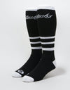 Stinky Black&White Snowboard Socks - Black/White