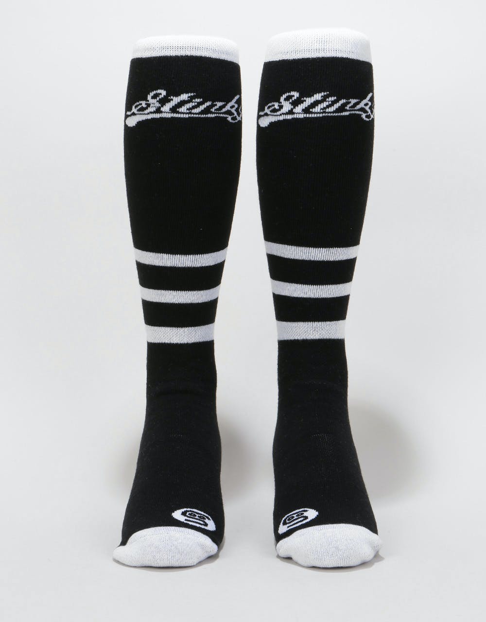 Stinky Black&White Snowboard Socks - Black/White