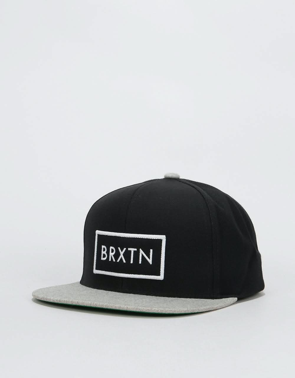 Brixton Rift Snapback Cap - Black/Light Heather Grey