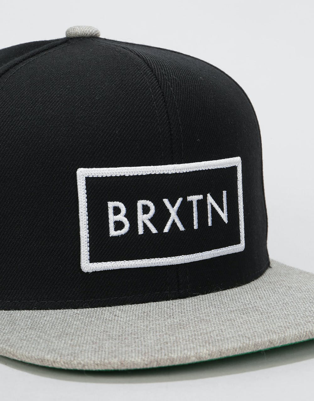 Brixton Rift Snapback Cap - Black/Light Heather Grey