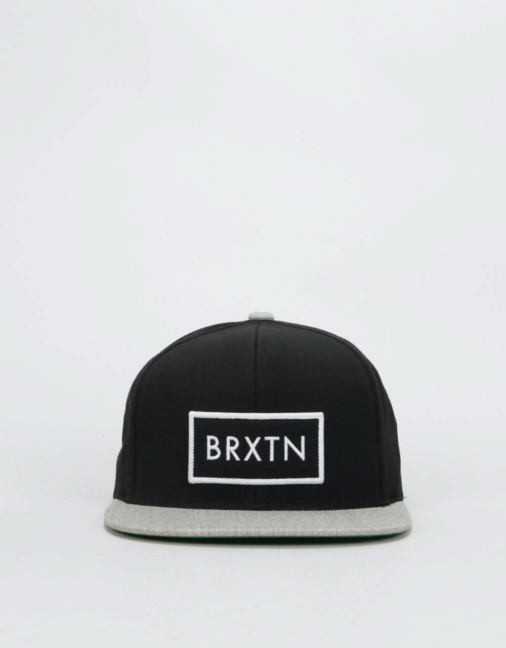 Brixton Rift Snapback Cap - Black/Light Heather Grey