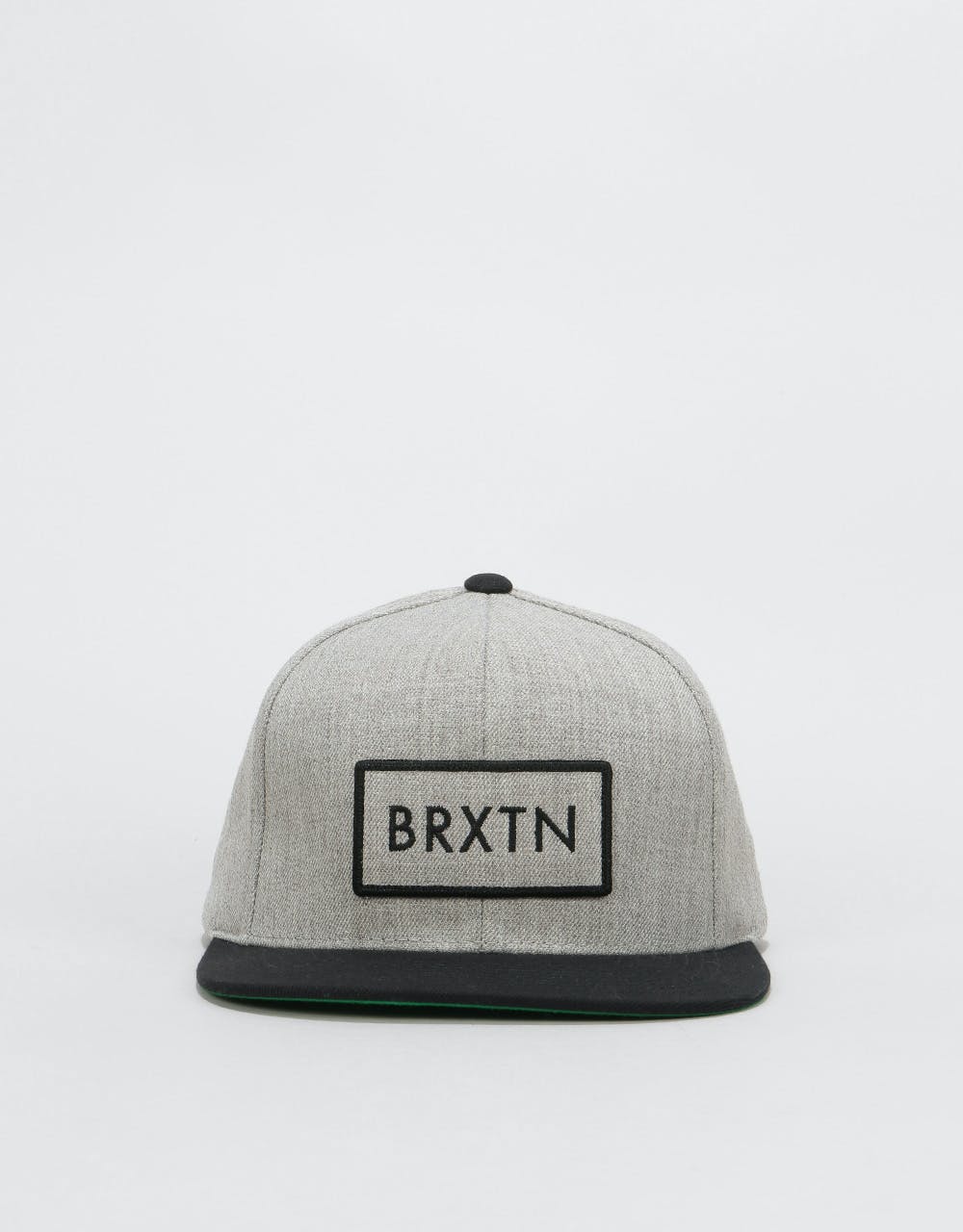Brixton Rift Snapback Cap - Light Heather Grey/Black
