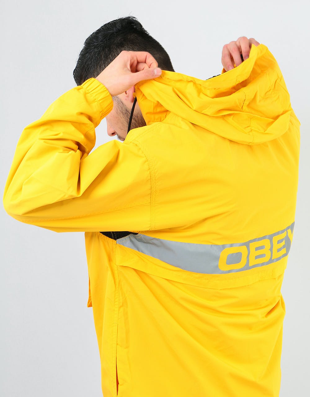 Obey Inlet Anorak  - Energy Yellow