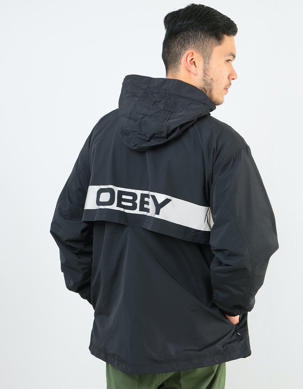Obey Inlet Anorak  - Black