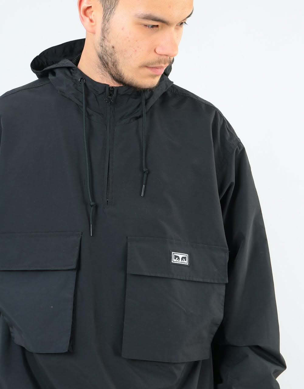 Obey Inlet Anorak  - Black