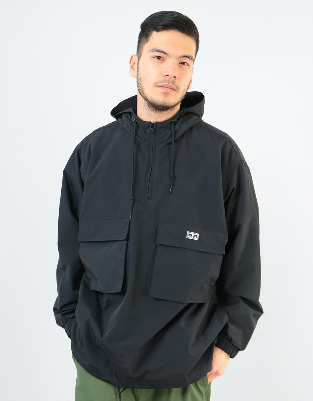 Obey Inlet Anorak  - Black