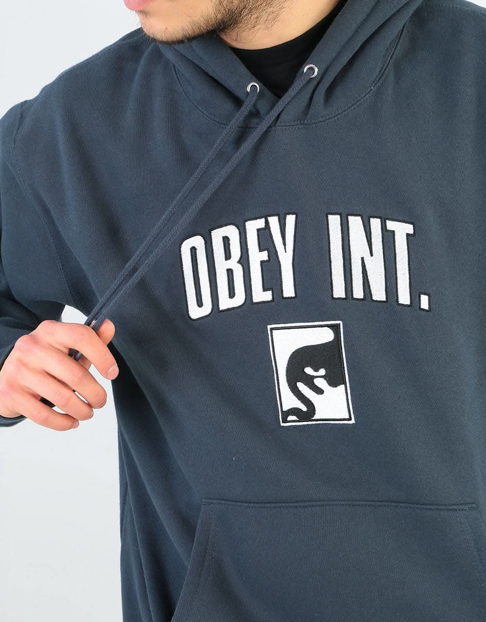 Obey Obey Int. Pullover Hoodie - Slate Blue