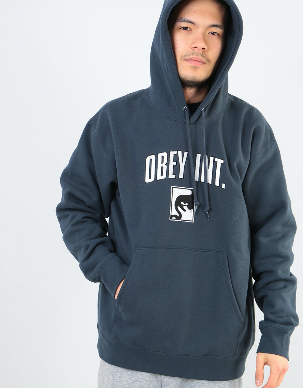 Obey Obey Int. Pullover Hoodie - Slate Blue