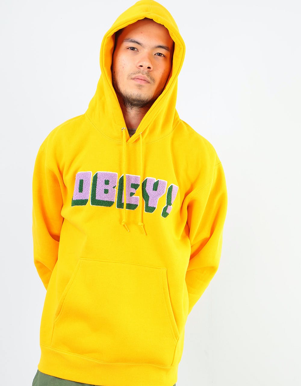 Obey Bean Pullover Hoodie - Gold