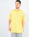 Obey 89 Icon Stripe Box II T-Shirt - Energy Yellow/Multi