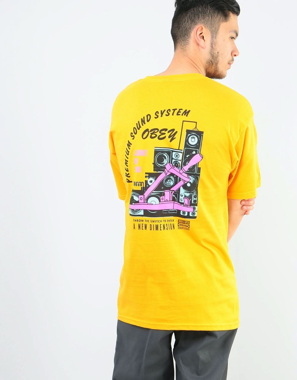 Obey Soundsystem T-Shirt - Gold