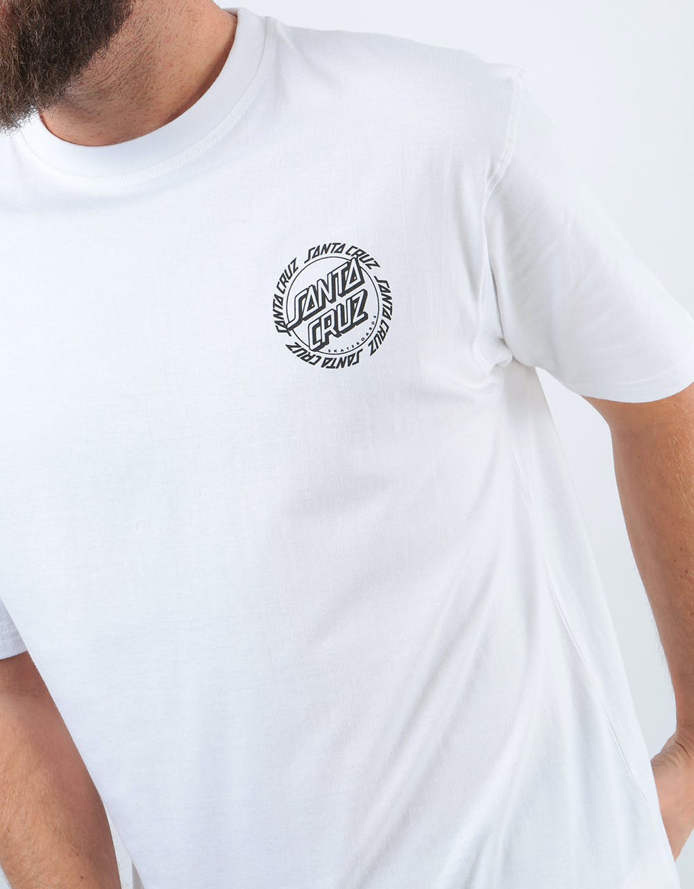 Santa Cruz Ringed Dot T-Shirt - White