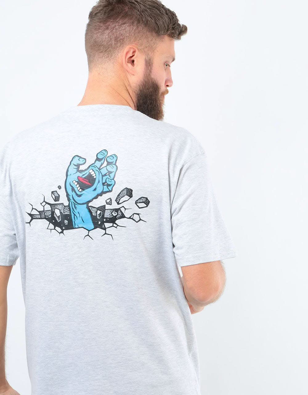 Santa Cruz Hand Wall OGSC T-Shirt - Athletic Heather