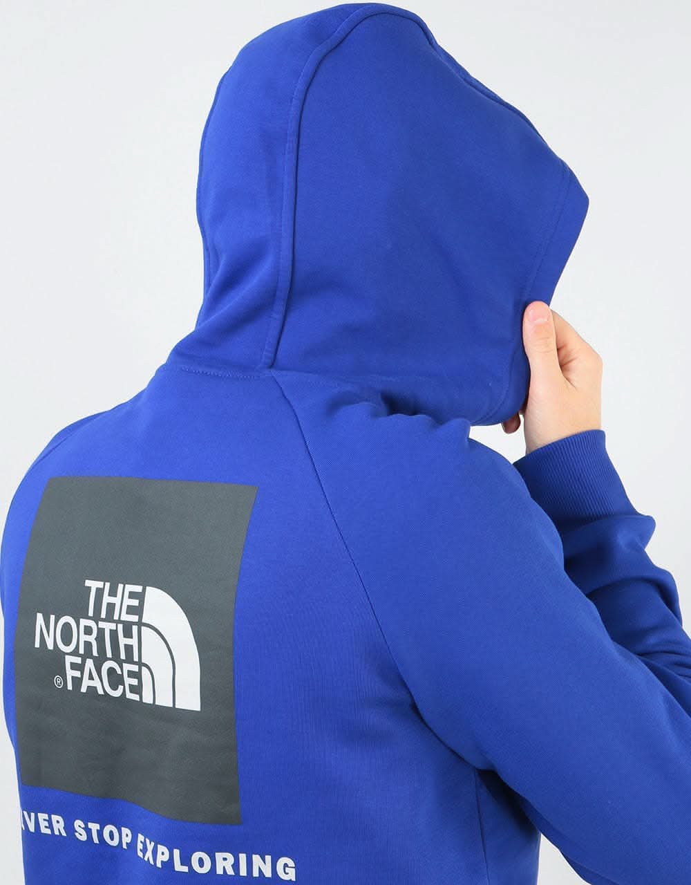 The North Face Raglan Red Box Pullover Hoodie - Lapis Blue