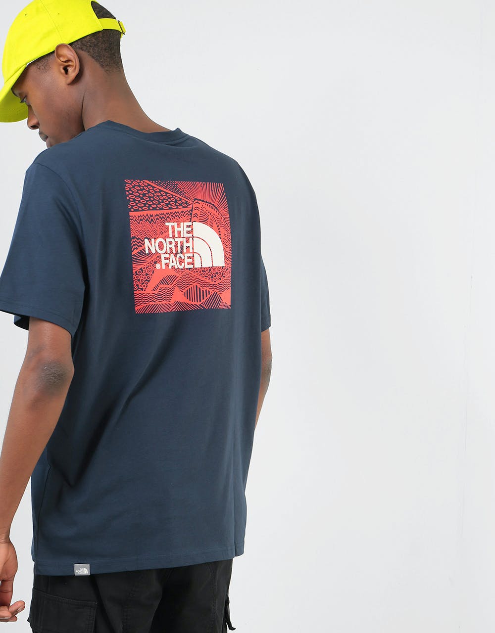 The North Face S/S Red Box Celebration T-Shirt - Urban Navy/Fiery Red
