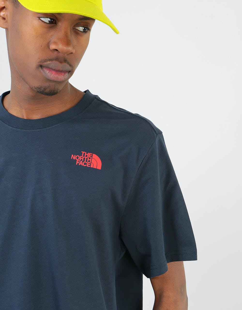 The North Face S/S Red Box Celebration T-Shirt - Urban Navy/Fiery Red