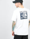 The North Face S/S Red Box Celebration T-Shirt - TNF White/Urban Navy