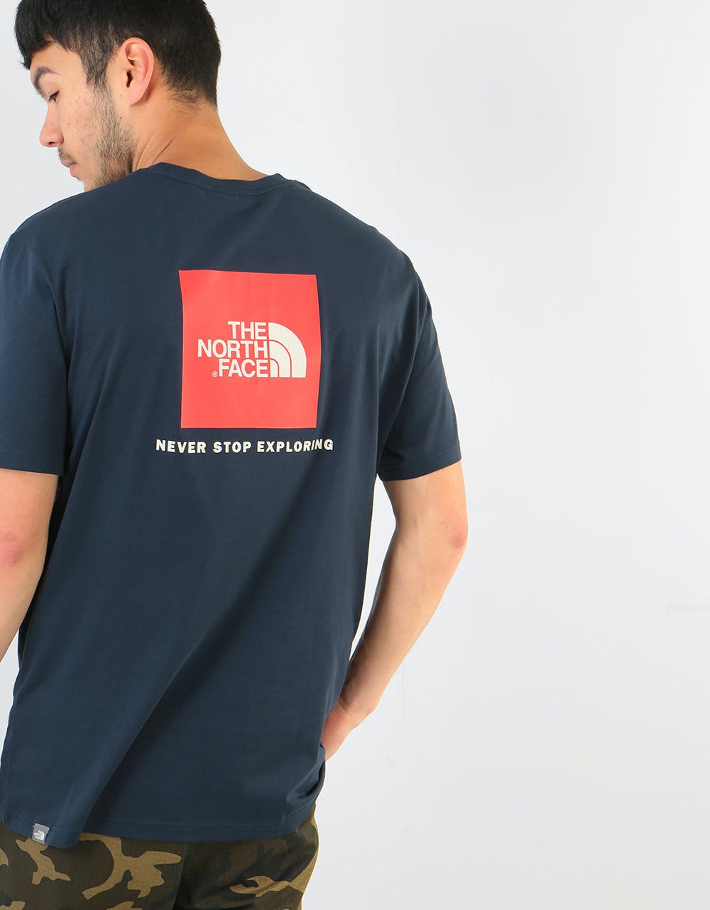 The North Face S/S Red Box T-Shirt - Urban Navy/Fiery Red