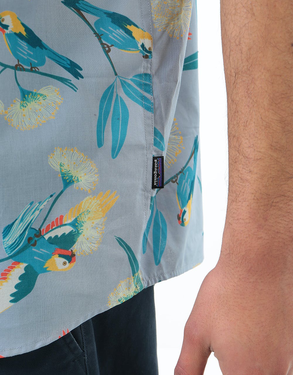 Patagonia Go To S/S Shirt - Parrots: Ghost Purple