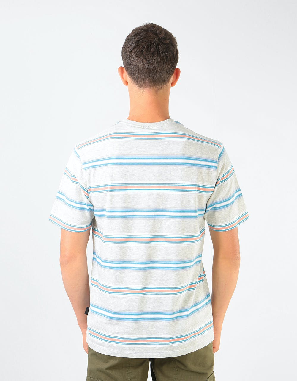 Patagonia Squeaky Clean Pocket T-Shirt - Tarkine Stripe: Tailored Grey