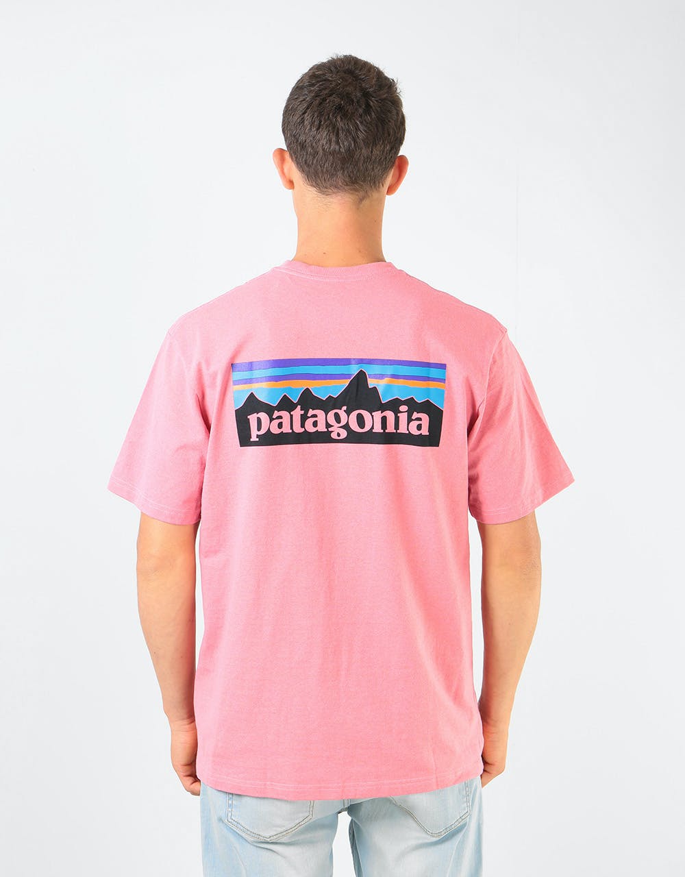 Patagonia P-6 Logo Responsibili-Tee® T-Shirt - Sticker Pink