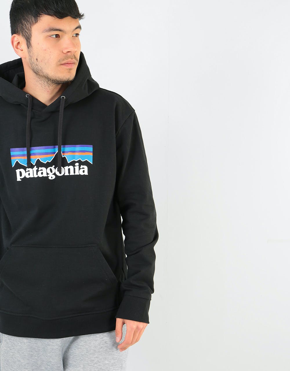 Patagonia P-6 Logo Uprisal Pullover Hoodie - Black