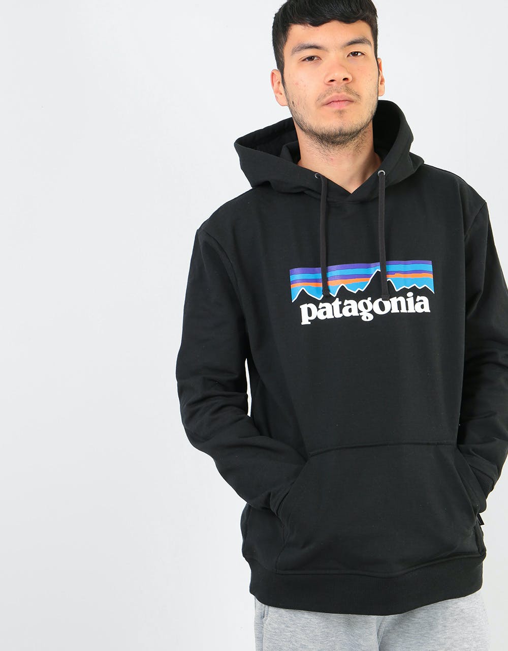 Patagonia P-6 Logo Uprisal Pullover Hoodie - Black