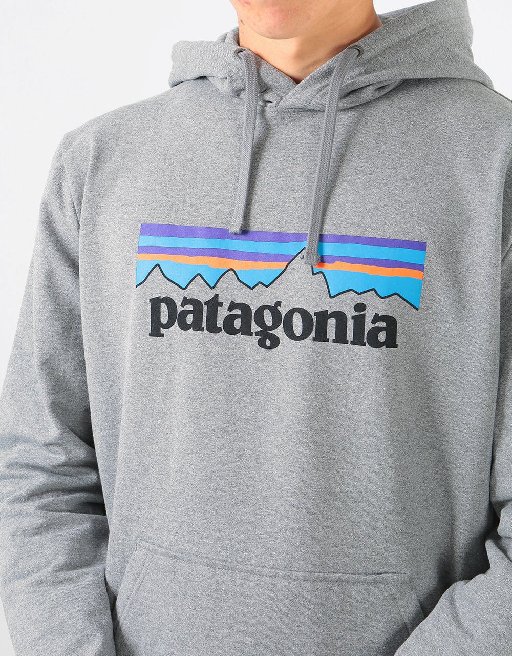 Patagonia P-6 Logo Uprisal Pullover Hoodie - Gravel Heather
