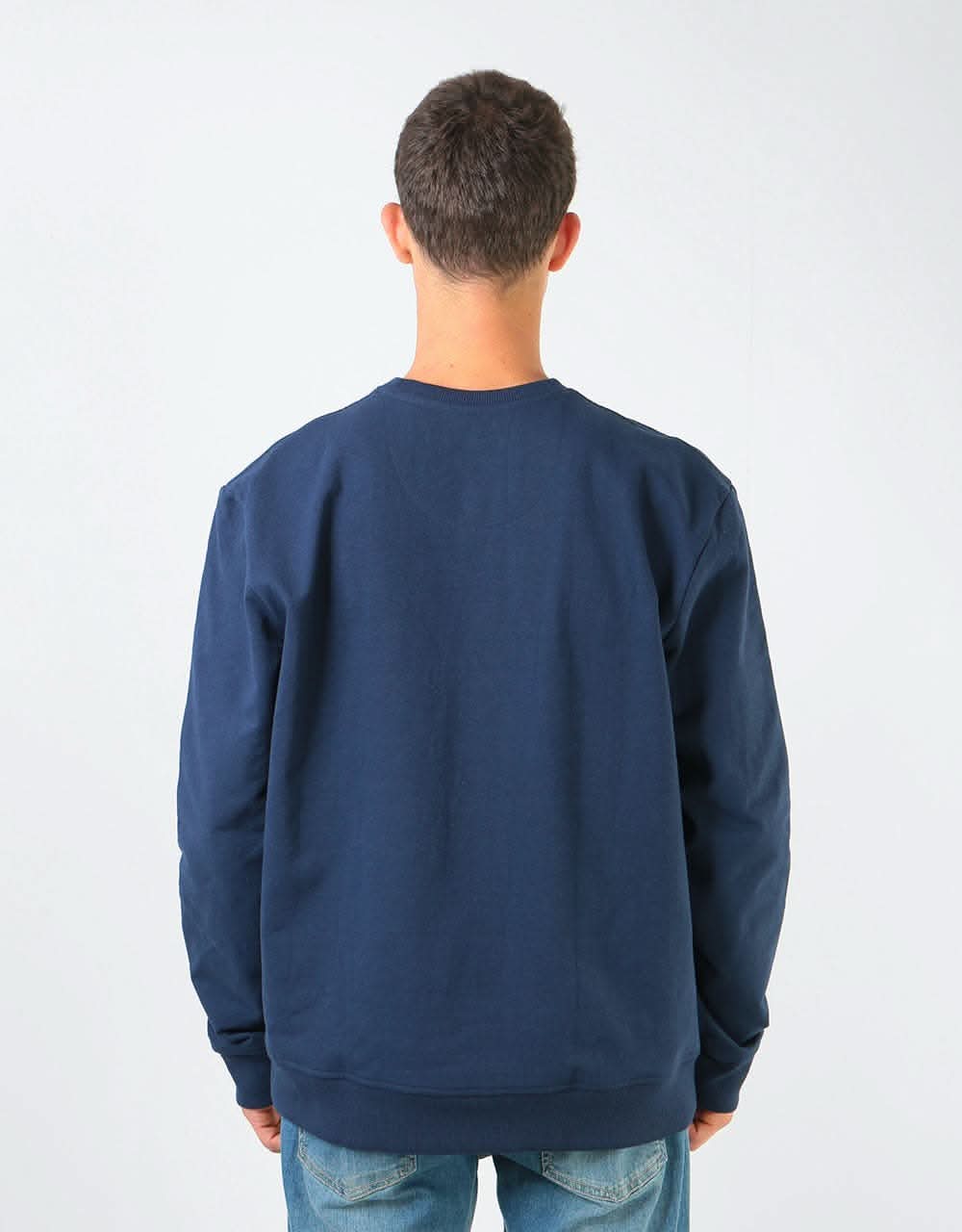 Patagonia Shop Sticker Patch Uprisal Crew Sweatshirt - Classic Navy