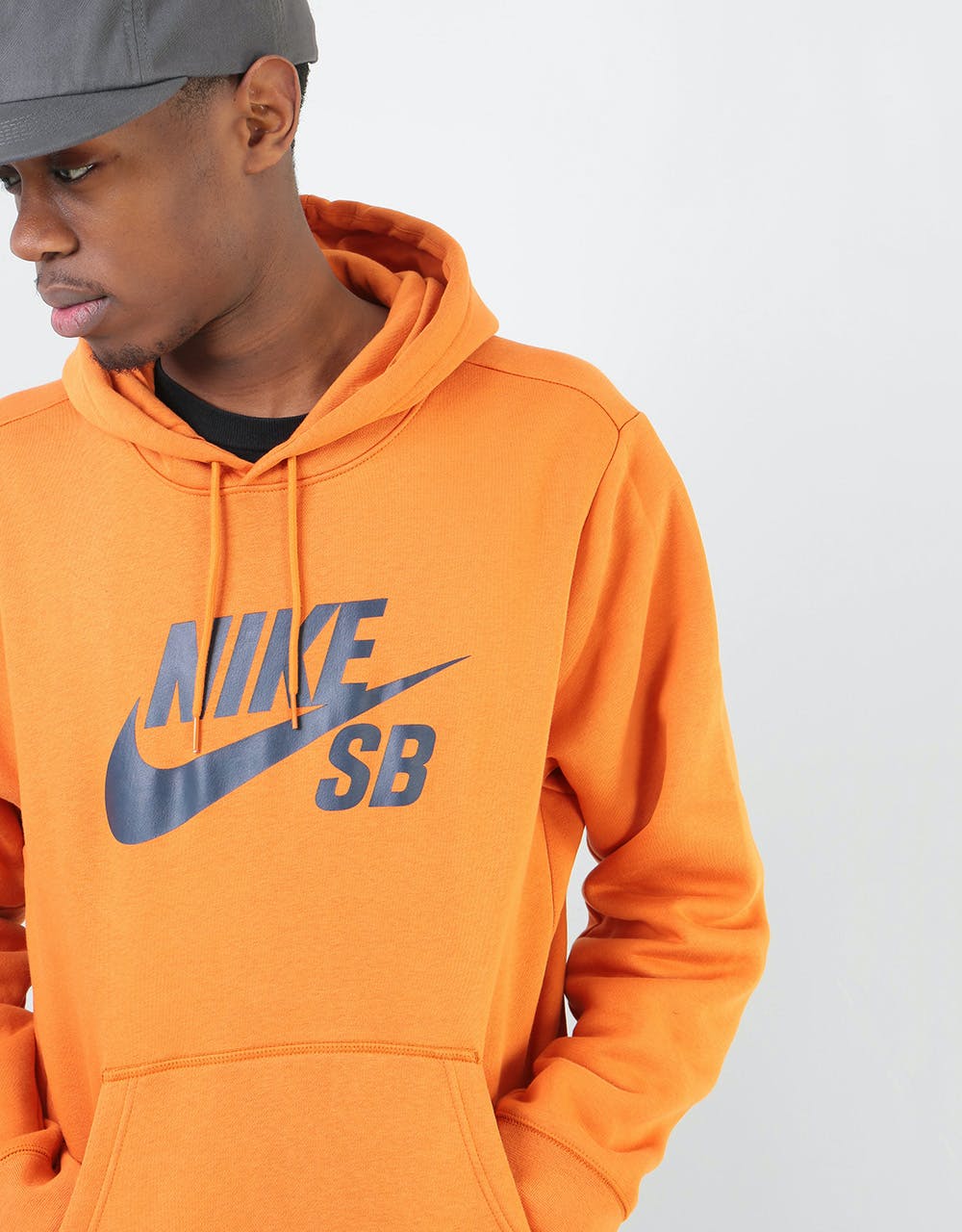 Nike SB Icon Essential Pullover Hoodie - Cinder Orange/Obsidian