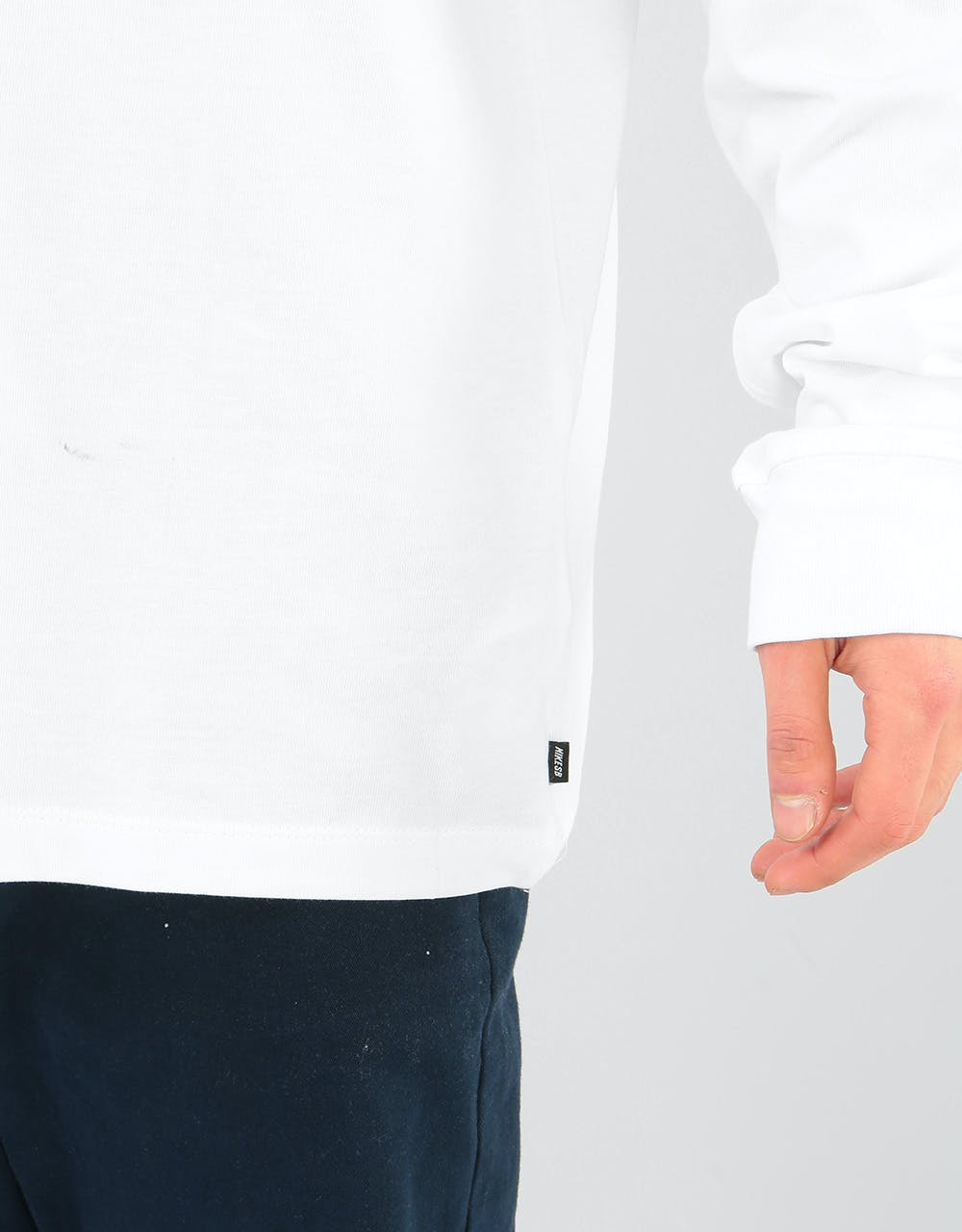 Nike SB Snake L/S T-Shirt - White/Black