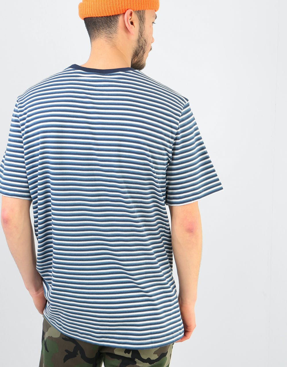 Nike SB Stripe T-Shirt -  White/Obsidian/White