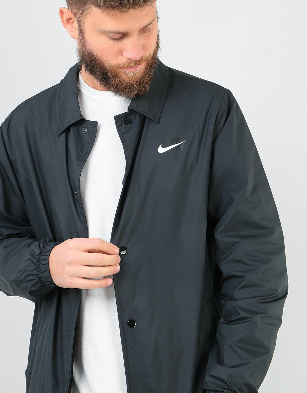 Nike SB Sheild Coaches Jacket - Black/White