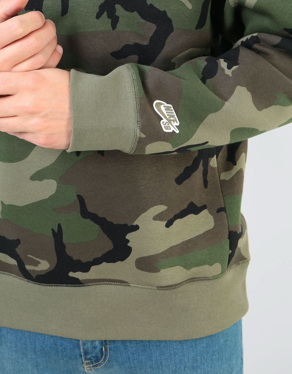 Nike SB ERDL Icon Crew - Medium Olive/Medium Olive