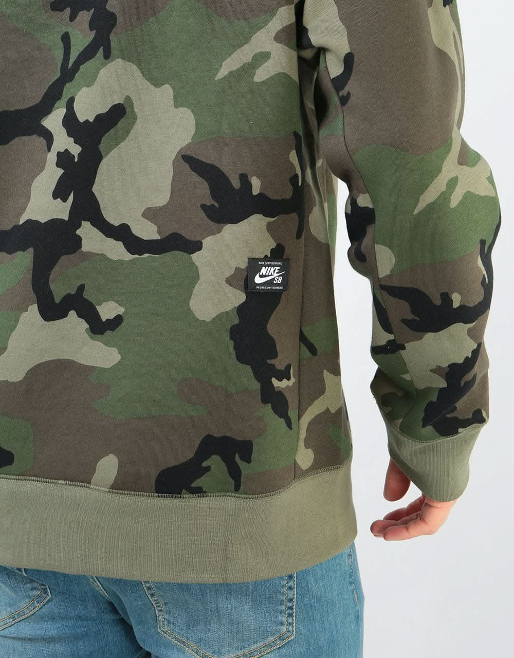 Nike SB ERDL Icon Crew - Medium Olive/Medium Olive