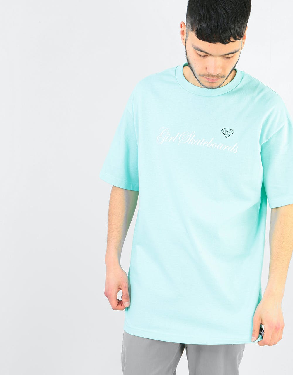 Girl x Diamond Supply Co. Script T-Shirt - Celadon